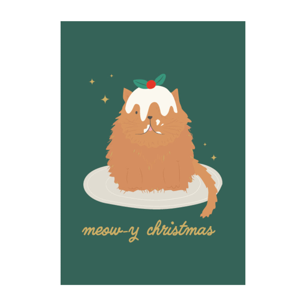 Christmas Greeting Card - Christmas Kitty